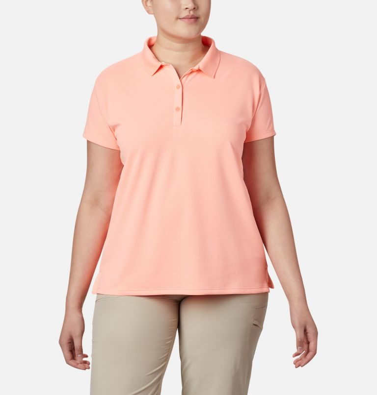 Tricouri Polo Columbia PFG Innisfree Scurte Sleeve Dama Roz | Plus Size CK97AM810